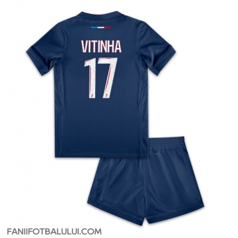 Paris Saint-Germain Vitinha #17 Echipament de Fotbal Replică 2024-25 Copii Acasa (+ Șorturi)